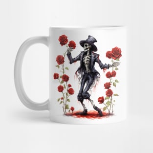Gothic Roses Skeleton Dance Mug